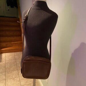 Vintage Coach Brown Leather Crossbody Bag